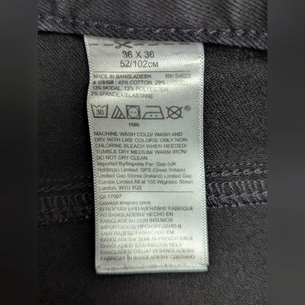 Men's Banana Republic The Traveler Slim Fit Jeans 36*36 Black Zip Fly